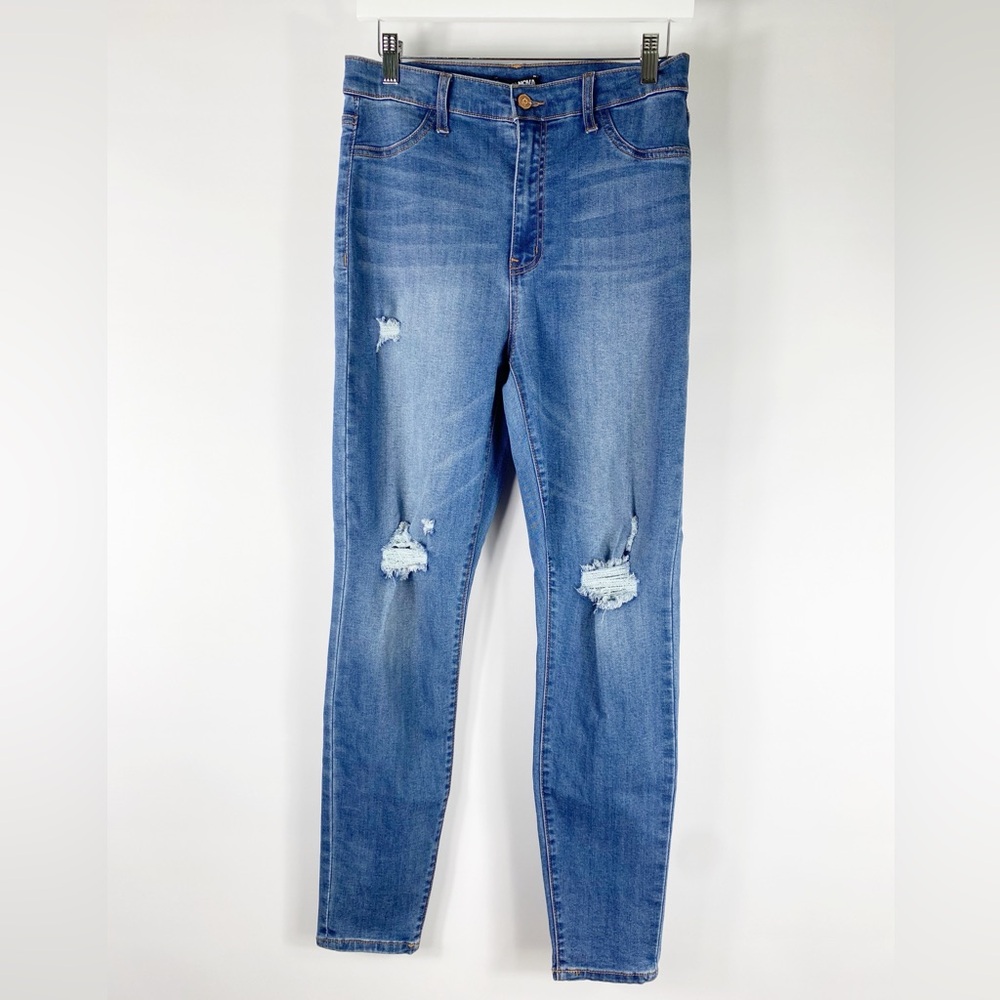Fashion Nova Distressed High Rise Skinny Jeans Women Size 11